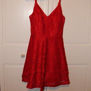 Xtraordinary Red Lace Dress